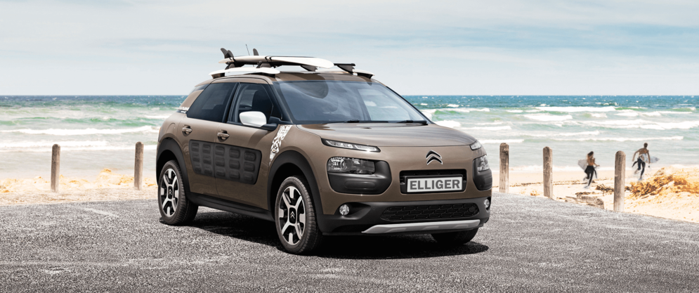 Citroën C4 Cactus Rip Curl hickory-braun urlaubsfit am Strand